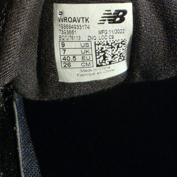 Womens Size 9 B - New Balance Fresh Foam Roav 6 Black Gray Athletic Shoes - Picture 9 of 9